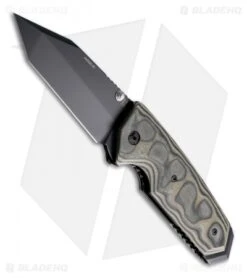 Hogue Knives EX02 Knife Tanto Green G-Mascus (3.375" Black Plain) 34268