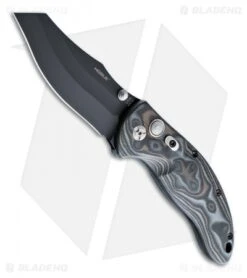 Hogue Knives EX04 Wharncliffe Knife Black/Gray GMascus (3.5" Plain) 34469