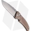 Hogue Knives EX03 Knife Drop Point Matte Brown (4" Tumble Plain) 34353