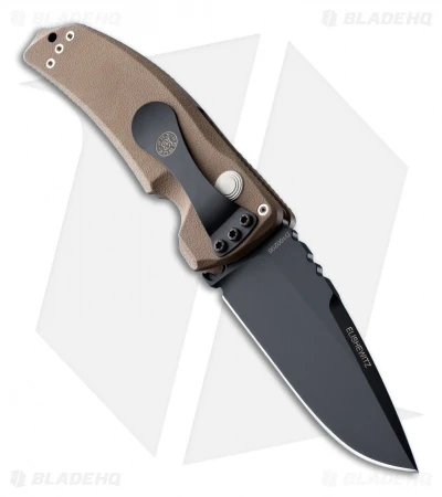 Hogue Knives EX-A03 Automatic Drop Point Knife Brown (3.5" Black Plain) 34333 2 Hogue Knives EX-A03 Automatic Drop Point Knife Brown (3.5" Black Plain) 34333 - Image 2