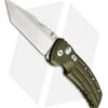 Hogue Knives EX01 Knife OD Green Aluminum Handle Tanto Blade (4" Tumble Plain)