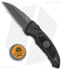 Hogue Knives A01 Microswitch Auto Knife Sig Medallion Wharncliffe (2.6" Black) 7 Hogue Knives A01 Microswitch Auto Knife Sig Medallion Wharncliffe (2.6" Black) -Sharp Knife World Hogue A01 Microswitch Wharncliffe Black Sig Medallion Black 16102 BHQ 100450 jr bottlecap
