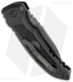 Hogue Knives A01 Microswitch Auto Knife Sig Medallion Wharncliffe (2.6" Black) 6 Hogue Knives A01 Microswitch Auto Knife Sig Medallion Wharncliffe (2.6" Black) -Sharp Knife World Hogue A01 Microswitch Wharncliffe Black Sig Medallion Black 16102 BHQ 100450 jr side