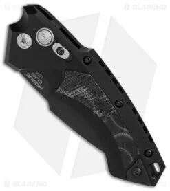 Hogue Knives EX-A05 Spear Point Automatic Knife Black G-Mascus (3.5" Black) 6 Hogue Knives EX-A05 Spear Point Automatic Knife Black G-Mascus (3.5" Black) -Sharp Knife World Hogue Auto Black spear point black blade BHQ 80673 er spine