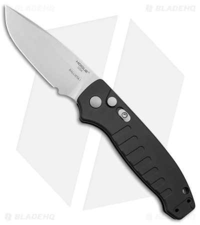 Hogue Ballista Drop Point Automatic Knife Matte Black (3.5" Tumbled) 64136 1 Hogue Ballista Drop Point Automatic Knife Matte Black (3.5" Tumbled) 64136