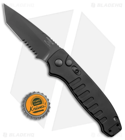 Hogue Ballista Tanto Automatic Knife Matte Black (3.5" Black Serr) 64120 4 Hogue Ballista Tanto Automatic Knife Matte Black (3.5" Black Serr) 64120 - Image 4
