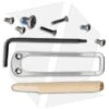Hogue EX-02 3.3" & 3.75" Torx Screw And Pocket Clip Kit (Satin) 34284