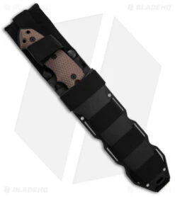 Hogue Knives EX F01 Large Tanto Fixed Blade Brown G-10 (7" Black A2) -Sharp Knife World Hogue EX F01 Tanto FB A BHQ 87685 td sheath