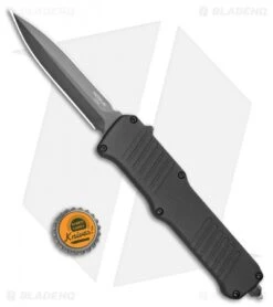 Hogue Incursion D/E OTF Automatic Knife Black Aluminum (3.875" Black) 54066 -Sharp Knife World Hogue Incursion DE OTF Auto Black Alum Black 54066 EXLKRL BHQ 108441 jr bottlecap