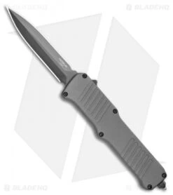 Hogue Incursion D/E OTF Automatic Knife Gray Aluminum (3.875" Black) 54062