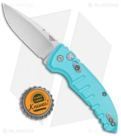 Hogue Knives A01 Microswitch Automatic Knife Aqua Blue (2.6" Stonewash) 24113 7 Hogue Knives A01 Microswitch Automatic Knife Aqua Blue (2.6" Stonewash) 24113 -Sharp Knife World Hogue Knives A01 Microswitch Auto Aqua Blue SW 24113 BHQ 78508 jr bottlecap