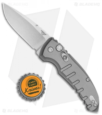 Hogue Knives A01 Microswitch Automatic Knife Gray (2.6" Stonewash) 24112 4 Hogue Knives A01 Microswitch Automatic Knife Gray (2.6" Stonewash) 24112 - Image 4