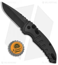 Hogue Knives A01 Microswitch Automatic Knife Black (2.6" Black) 24116 -Sharp Knife World Hogue Knives A01 Microswitch Black Black 24116 BHQ 94205 jr bottlecap 1