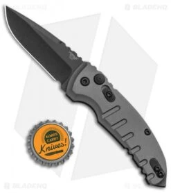 Hogue Knives A01 Microswitch Automatic Knife Gray (2.6" Black) 24114 -Sharp Knife World Hogue Knives A01 Microswitch Gray Black 24114 BHQ 94203 jr bottlecap