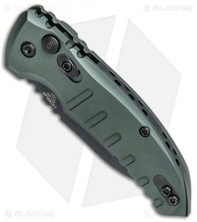 Hogue Knives A01 Microswitch Wharncliffe Automatic Knife OD Green (2.6" Black) 2 Hogue Knives A01 Microswitch Wharncliffe Automatic Knife OD Green (2.6" Black) - Image 2