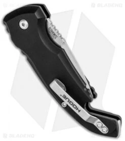 Hogue Knives CA Legal A01 Microswitch Automatic Knife Black (1.8" Stonewash) -Sharp Knife World Hogue Knives CA Legal A01 Microswitch Auto Black SW 24120 BHQ 79829 jr side