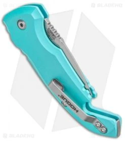 Hogue Knives CA Legal A01 Microswitch Automatic Knife Teal (1.8" Stonewash) -Sharp Knife World Hogue Knives CA Legal A01 Microswitch Auto Teal SW 24123 BHQ 79828 jr side