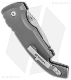 Hogue Knives CA Legal A01 Microswitch Wharncliffe Automatic Knife Gray (1.8" SW) -Sharp Knife World Hogue Knives CA Legal A01 Microswitch Wharncliffe Auto Gray SW 24142 BHQ 81358 jr side