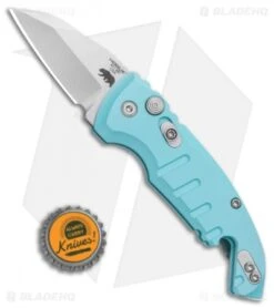 Hogue Knives CA Legal A01 Microswitch Wharncliffe Automatic Knife Aqua (1.8" SW) -Sharp Knife World Hogue Knives CA Legal A01 Microswitch Wharncliffe Automatic Knife Aqua SW BHQ 81359 kp bottle cap