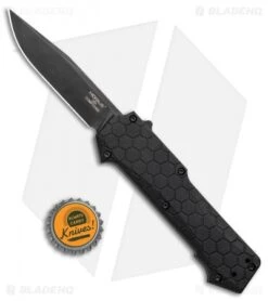 Hogue Knives Compound OTF Automatic Knife Clip Point Black (3.5" Black) 34036 7 Hogue Knives Compound OTF Automatic Knife Clip Point Black (3.5" Black) 34036 -Sharp Knife World Hogue Knives Compound OTF Auto CP Black Black 34036 BHQ 93915 jr bottlecap
