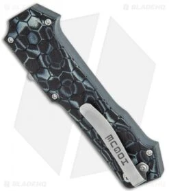 Hogue Knives Compound OTF Automatic Knife Tanto Black (3.5" Stonewash) 34029 -Sharp Knife World Hogue Knives Compound OTF Auto Tanto Black SW BHQ 93914 jr side