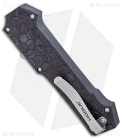 Hogue Knives Compound OTF Clip Point Automatic Knife Black (3.5" SW) 34039 -Sharp Knife World Hogue Knives Compound OTF CP Auto Black SW 34039 BHQ 93919 jr side