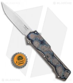 Hogue Knives Compound OTF Clip Point Automatic Knife Earth Brown (3.5" SW) 34037 -Sharp Knife World Hogue Knives Compound OTF CP Auto Earth Brown SW 34037 BHQ 93916 jr bottlecap