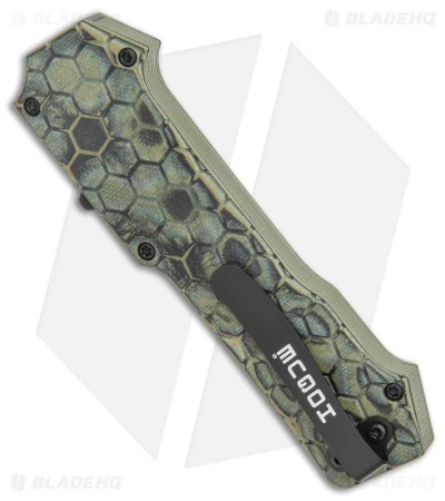 Hogue Knives Compound Tanto OTF Automatic Knife Green G-Mascus (3.5" Black) 3 Hogue Knives Compound Tanto OTF Automatic Knife Green G-Mascus (3.5" Black) - Image 3