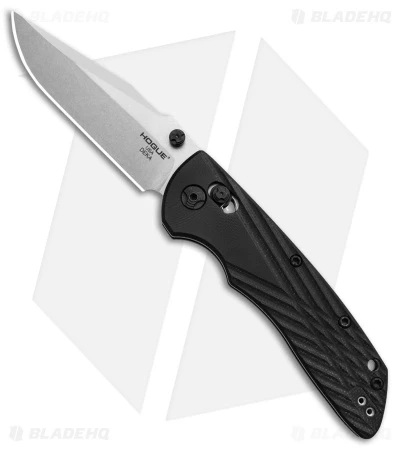 Hogue Knives Deka Clip Point Pocket Knife Black G-10 (3.25" Stonewash 20CV) 1 Hogue Knives Deka Clip Point Pocket Knife Black G-10 (3.25" Stonewash 20CV)