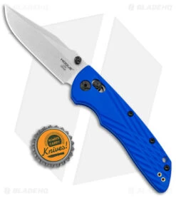 Hogue Knives Deka MagnaCut Clip Point Knife Blue Polymer (3.25" Stonewash) -Sharp Knife World Hogue Knives Deka MagnaCut CP Blue Polymer SW BHQ 140227 jr bottlecap