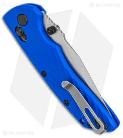 Hogue Knives Deka MagnaCut Clip Point Knife Blue Polymer (3.25" Stonewash) -Sharp Knife World Hogue Knives Deka MagnaCut CP Blue Polymer SW BHQ 140227 jr side