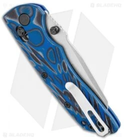 Hogue Knives Deka Wharncliffe Pocket Knife Blue Lava G-Mascus (3.25" SW 20CV) -Sharp Knife World Hogue Knives Deka Modified Wahrnliffe Blue Lava G Mascus Tumble 24263 BHQ 102927 jr side