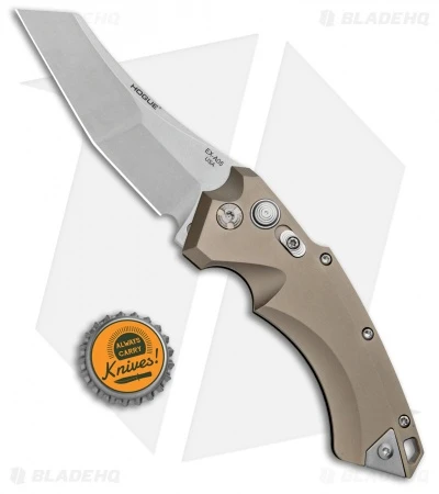 Hogue Knives EX-A05 Wharncliffe Automatic Knife FDE (3.5" Stonewash) 34524 4 Hogue Knives EX-A05 Wharncliffe Automatic Knife FDE (3.5" Stonewash) 34524 - Image 4