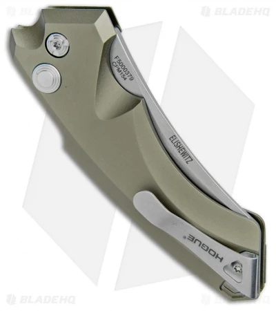 Hogue Knives EX-A05 Wharncliffe Automatic Knife OD Green (3.5" Stonewash) 34521 3 Hogue Knives EX-A05 Wharncliffe Automatic Knife OD Green (3.5" Stonewash) 34521 - Image 3