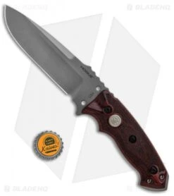 Hogue Knives EX-F01 Fixed Blade Knife Rosewood (5.5" Plain) 37175 -Sharp Knife World Hogue Knives EX F01 Rosewood Plain 37175 BHQ 88775 jr bottlecap