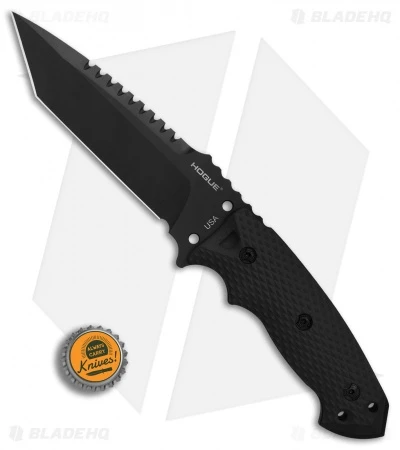 Hogue Knives EX-F01 Tactical Tanto Fixed Blade Black G-10 (5.5" Black) 35129 4 Hogue Knives EX-F01 Tactical Tanto Fixed Blade Black G-10 (5.5" Black) 35129 - Image 4