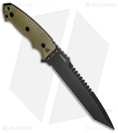 Hogue Knives EX-F01 Large Tanto Fixed Blade OD Green G-10 (7" Black) 35108 2 Hogue Knives EX-F01 Large Tanto Fixed Blade OD Green G-10 (7" Black) 35108 - Image 2