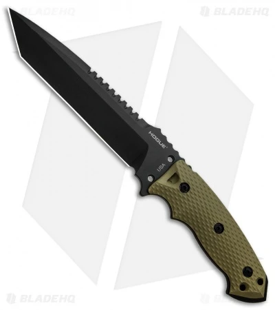 Hogue Knives EX-F01 Large Tanto Fixed Blade OD Green G-10 (7" Black) 35108 1 Hogue Knives EX-F01 Large Tanto Fixed Blade OD Green G-10 (7" Black) 35108
