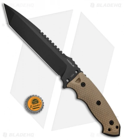 Hogue Knives EX-F01 Large Tanto Fixed Blade FDE G-10 (7" Black) 35108 4 Hogue Knives EX-F01 Large Tanto Fixed Blade FDE G-10 (7" Black) 35108 - Image 4