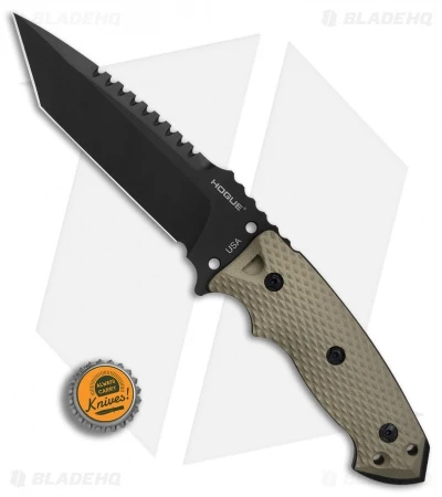 Hogue Knives EX-F01 Tactical Tanto Fixed Blade FDE G-10 (5.5" Black) 35127 4 Hogue Knives EX-F01 Tactical Tanto Fixed Blade FDE G-10 (5.5" Black) 35127 - Image 4