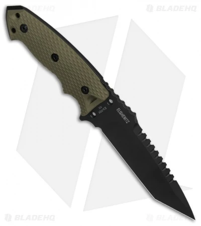Hogue Knives EX-F01 Tactical Tanto Fixed Blade OD Green G-10 (5.5" Black) 35128 2 Hogue Knives EX-F01 Tactical Tanto Fixed Blade OD Green G-10 (5.5" Black) 35128 - Image 2