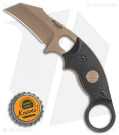 Hogue Knives EX-F03 Hawkbill Karambit Knife Tactical Black (2.25" FDE) 37320 9 Hogue Knives EX-F03 Hawkbill Karambit Knife Tactical Black (2.25" FDE) 37320 -Sharp Knife World Hogue Knives EX F03 Hawkbill Karambit Knife Emperor Scorpion 2.25 FDE 37320 BHQ 118613 LS Bottlecap