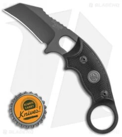 Hogue Knives EX-F03 Hawkbill Karambit Knife Tactical Black (2.25" Grey) 37322 -Sharp Knife World Hogue Knives EX F03 Hawkbill Karambit Knife Tactical 2.25 Grey 37322 BHQ 118615 LS Bottlecap