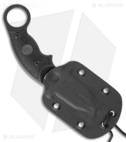 Hogue Knives EX-F03 Hawkbill Karambit Knife Tactical Black (2.25" Grey) 37322 -Sharp Knife World Hogue Knives EX F03 Hawkbill Karambit Knife Tactical 2.25 Grey 37322 BHQ 118615 LS Sheath2