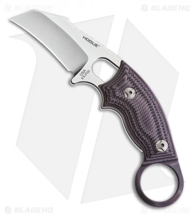 Hogue Knives EX-F03 Hawkbill Karambit Knife Purple G-Mascus (2.25" SW) 35328 1 Hogue Knives EX-F03 Hawkbill Karambit Knife Purple G-Mascus (2.25" SW) 35328