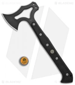 Hogue Knives EX-T01 Tomahawk Axe Black G-10 Sig Medallion (Gray) -Sharp Knife World Hogue Knives EX T01 Tomahawk Axe Black G 10 Sig Medallion Gray 37772 BHQ 100455 jr bottlecap