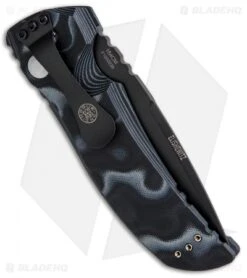 Hogue Knives EX-A01 Automatic Knife Black G-10 (4" Black) -Sharp Knife World Hogue Knives EX01 Auto DP Black G 10 Black Plain 34119 BHQ 9961 jr side