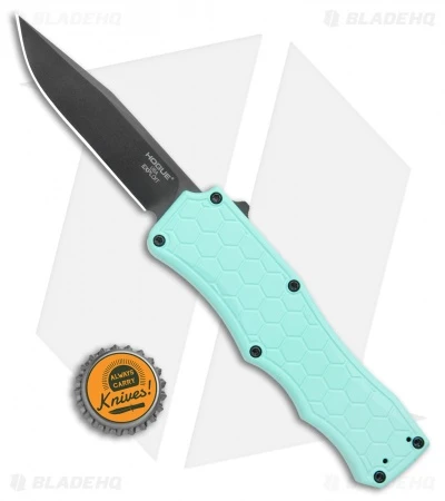 Hogue Knives Exploit OTF Automatic Knife Aquamarine (3.4" Black) 4 Hogue Knives Exploit OTF Automatic Knife Aquamarine (3.4" Black) - Image 4