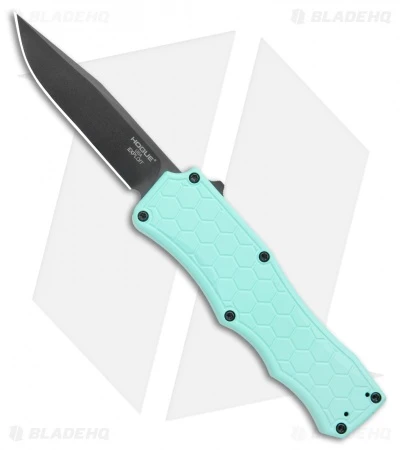 Hogue Knives Exploit OTF Automatic Knife Aquamarine (3.4" Black) 1 Hogue Knives Exploit OTF Automatic Knife Aquamarine (3.4" Black)