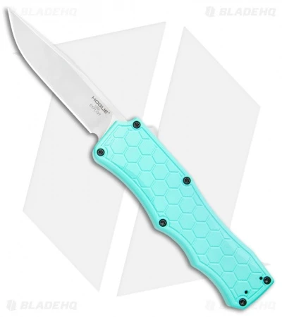 Hogue Knives Exploit OTF Automatic Knife Aquamarine (3.4" Stonewash) 1 Hogue Knives Exploit OTF Automatic Knife Aquamarine (3.4" Stonewash)